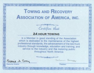 Towing Certification - TRAA